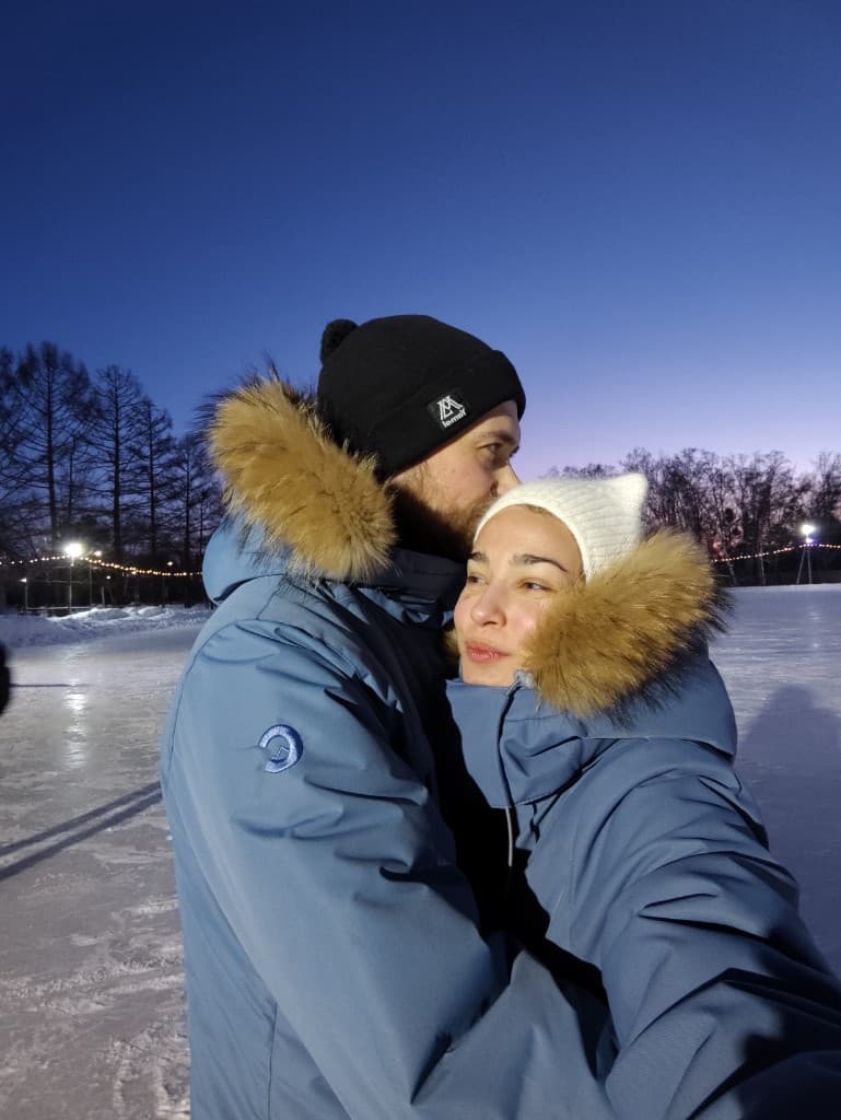 Сергей и Валентина на катке